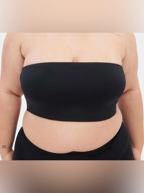 girlfriend collective Black Strapless Seamless Bandeau